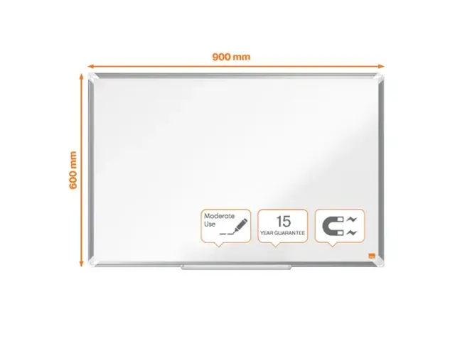 Whiteboard Nobo Premium Plus 60x90cm staal