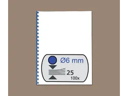 Bindrug Gbc 6mm 21-Rings A4 Blauw 100 Stuks