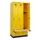 locker met bank,HxBxD 1950x900x815mm,3vak,vak B 300mm,draaigrendel