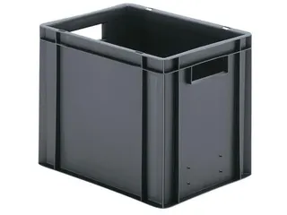 Euronorm-stapelbak 29l 320x400x300mm Wanden/bodem Gesloten Grijs - 1