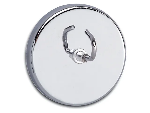 Magneet met haak MAUL Ø52mm trekkracht 9kg chroom