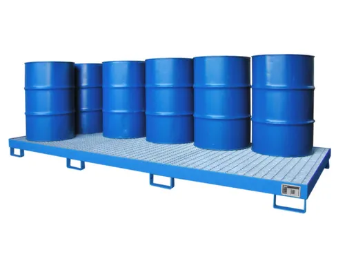 opvangbak,v. 10x200l vat,opvangvol. 280l,HxBxD 200x1300x3280mm