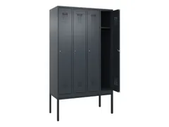 locker,HxBxD 2120x1200x500mm,4vak,vak B 300mm,cil.-slot,voetonderstel