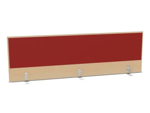 opzetpaneel,v. bureau,aanbouw achter,B 1800mm,NE-esdoorn,BN4011-rood