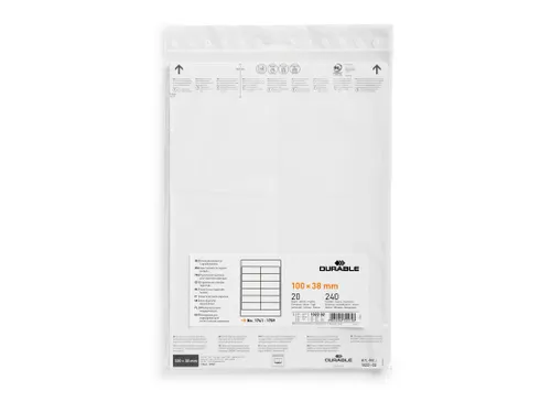 Papieren inserts voor documenthouders 100x38mm (240 kaartjes)