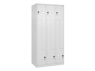 Z-garderobekast,HxBxD 1850x900x500mm,vak B 150/300mm,draaigrendel - 1