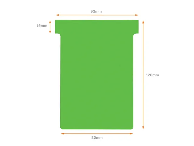 Planbord T-kaart Nobo nr 3 80mm groen