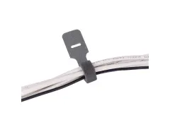 Addit Kabelbinders klittenband 12x250mm Grijs 10 stuks