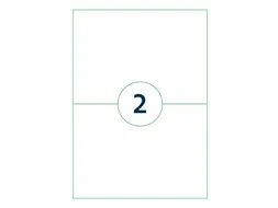 Etiket Qbasic A4 1.000 vel 210x148mm 2000 labels