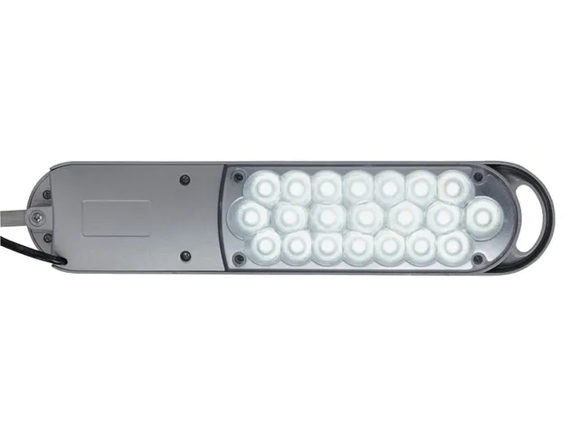 Bureaulamp LED MAULatlantic Zilver met tafelklem