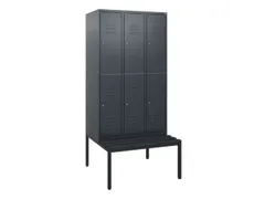 Dubbeldekse dekenkist,HxBxD 1950x900x815mm,3x2vak.,vak B 300mm