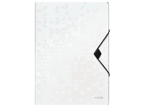 Elastomap Leitz WOW 3-kleps A4 Polypropyleen wit