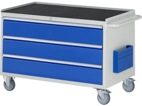 gereedschapswagen 795x1145x650mm metaalblad 450kg 3 laden RAL5010