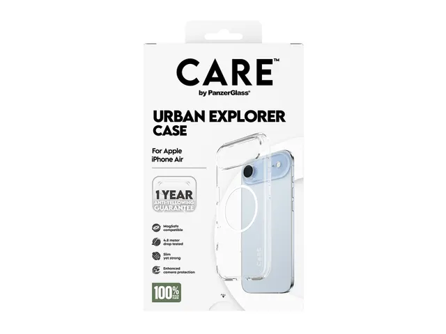 PanzerGlass CARE by Urban Explorer Case Transparent w. White Mag