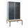 PBM-locker met bank,HxBxD 2120x1200x815mm,4vak,vak B 300mm