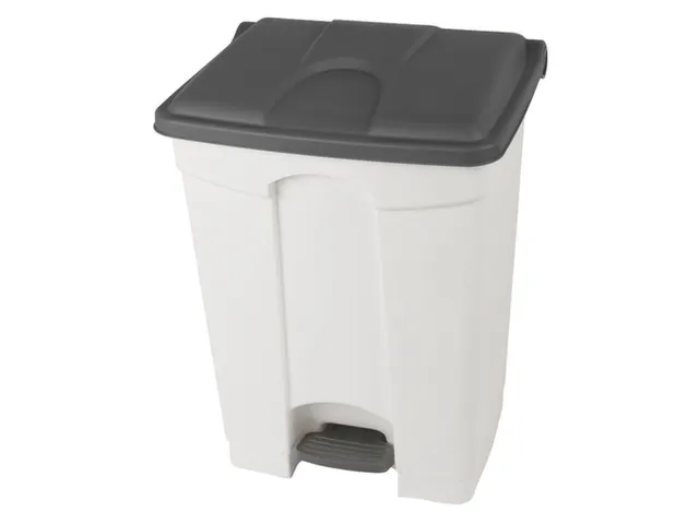 pedaalemmer,1x70l,HxBxD 673x495x412mm,romp PP wit,deksel PP grijs