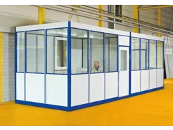 Standaardbodem Loodskantoor 3Wanden Alu-Geëloxeerd 2100x3100mm