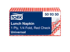 Tork 509350 Lunchservet Red Check 32,8x32,5cm