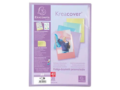 Showalbum A4 20 tas KREACOVER PASTEL Assorti