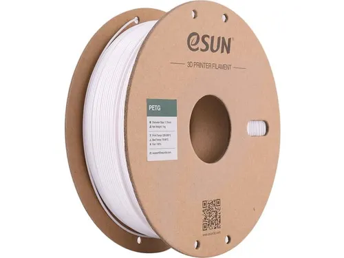eSUN 3D printer Filament PETG 1,75mm Solide Wit 1kg
