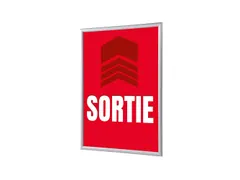 Kliklijst A1 complete set met print "SORTIE" Rood