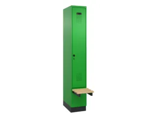 locker met bank,HxBxD 1950x300x815mm,1vak,vak B 300mm,draaigrendel - 2