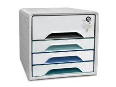Ladekast CEP Smoove secure 4 laden blauw/grijs