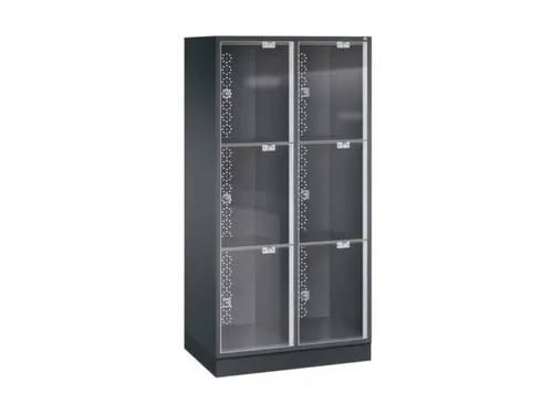 grootvolume-lockersysteem,HxBxD 1750x820x500mm,2x3vakken,cil.-slot