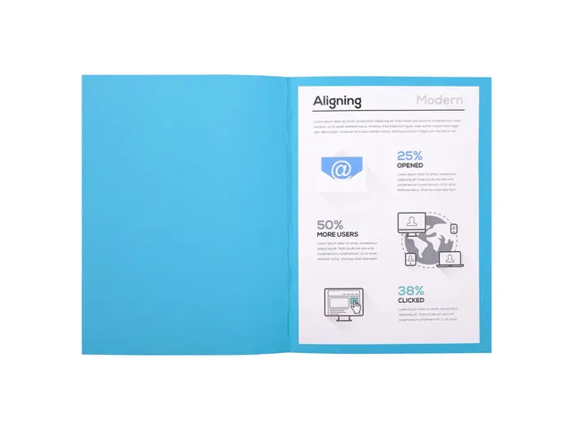 Dossiermap FOREVER 250 100%gerecycleerd Donkerblauw 100 Stuks