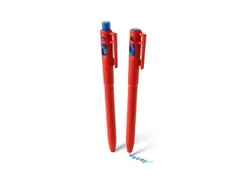 Trace-It Pen met clip rood blauwe inkt detecteerbaar 10 stuks