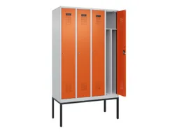 locker voor scheiding van kleding,HxBxD 2120x1200x500mm,4vak