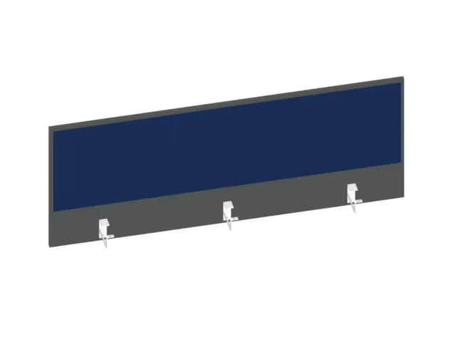 baliepaneel bureau aanbouw achter MS-donkergrijs BN6016-blauw 1400mm