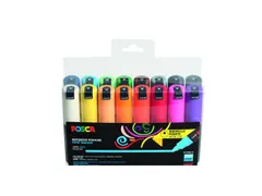 Verfstift Posca PC7M Brede punt 4,5-5,5mm 16 stuks assorti