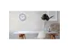 Horloge murale MAULrun quartz Ø25x5cm plastique argent/blanc avec pil