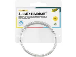 Aluminiumdraad Folia 1mmx5m zilver - 2