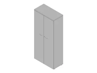 Kantoorkast Romp Aluminium Front Grijs bxdxh 900x450x2000mm - 1