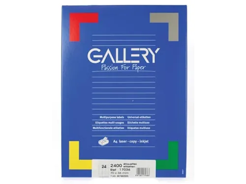 Gallery Witte Etiketten 70x36 mm