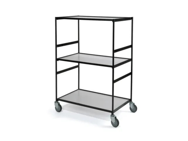 etagewagen,draagverm. 300kg,3etage(s),laadvl. LxB 800x600mm,houtetage