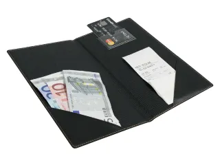 Betaalmap Securit Trendy 23 x 13 cm zwart lederlook - 1