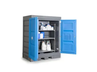 PE-vatenkast,v. aquatox./agressieve stoffen,HxBxD 1980x1560x1080mm - 2