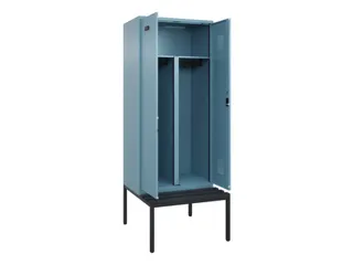 PBM-locker met bank,HxBxD 2120x800x815mm,2vak,vak B 400mm - 1