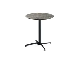 outdoortafel,HxØ 740x700mm,rond,X-onderstel zwart