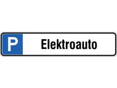 parkeerplaatsbord,symbool/tekst: ""P elektrische auto""