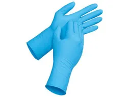 Uvex u-fit strong N2000 chemische handschoenen, blauw, maat M