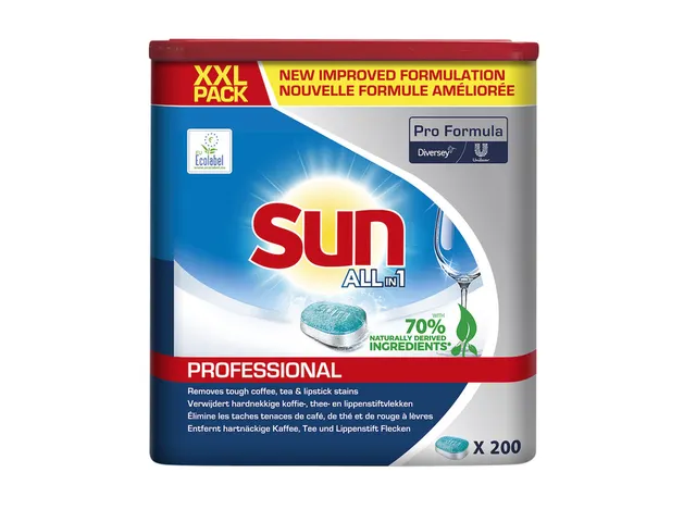 Vaatwastabletten Sun Professional 200 stuks