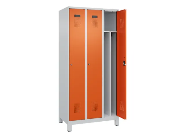 locker voor scheiding van kleding,HxBxD 1950x900x500mm,3vak