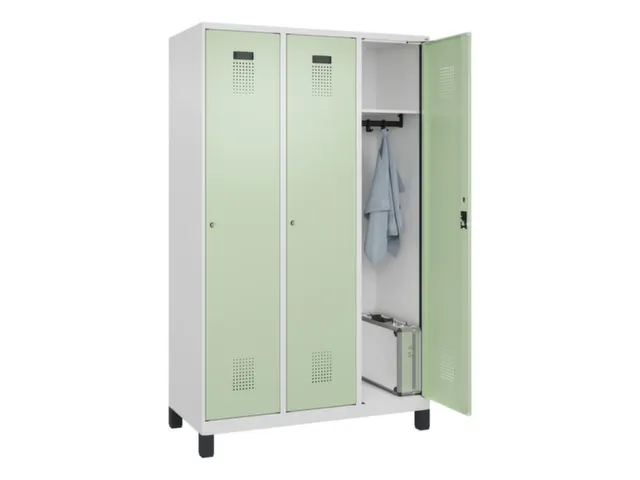 locker,HxBxD 1950x1200x500mm,3vak,vak B 400mm,cil.-slot,voeten