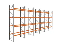 palletstelling,basis+5xaanbouw,HxBxD 4620x11650x1100mm,vakl. 3000kg