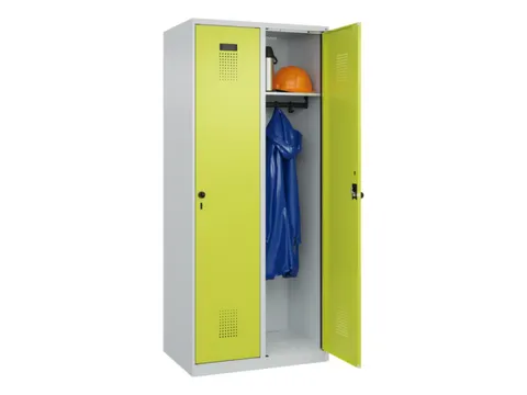 locker,HxBxD 1850x800x500mm,2vak,vak B 400mm,draaigrendel