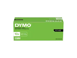 Labeltape Dymo rol 9mmx3M glossy vinyl prof zwart 520109 - 3